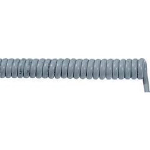LAPP 73220301 Spiraalkabel UNITRONIC® SPIRAL LiF2Y11Y 200 mm / 800 mm 2 x 0.14 mm² Grijs 1 stuk(s)