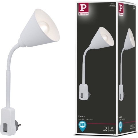 Paulmann Steckerl Junus Stekkerlamp LED E14 Wit