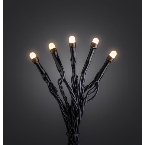 Konstsmide 3812-800 Micro-lichtketting Buiten Energielabel: G (A - G) werkt op het lichtnet Aantal lampen 120 LED Barnsteen Verlichte lengte: 19.04 m