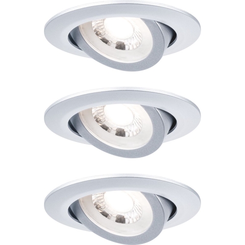 Paulmann 92986 EBL 3stepdim LED-inbouwlamp Set van 3 stuks 6 W Chroom