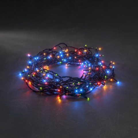 Konstsmide 3632-500 Micro-lichtketting Buiten werkt op het lichtnet Aantal lampen 180 LED Meerkleurig Verlichte lengte: 5.53 m