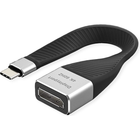 ROLINE Beeldschermadapter USB Type C - DP, M/F, 0,13 m