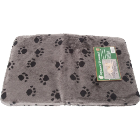 Kussen voor draadkooi grijs/paw 75x47 cm anti slip - Gebr de boon