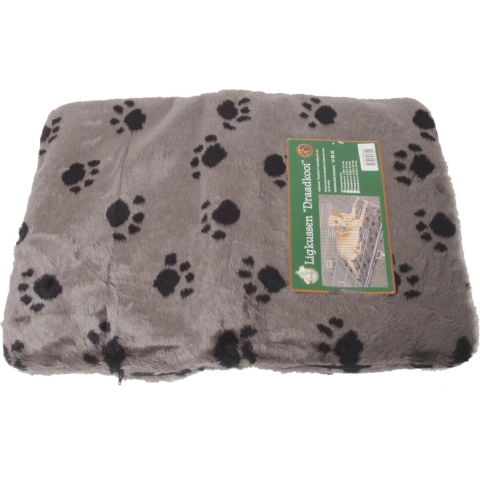 Kussen voor draadkooi grijs/paw 59x41 cm anti slip - Gebr de boon