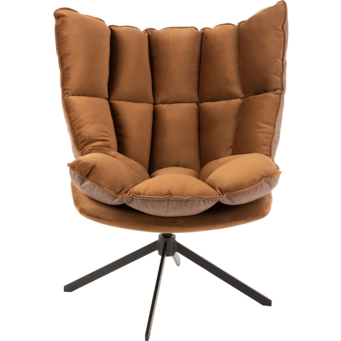 J-Line stoel Relax Kussen Op Frame - textiel|metaal - bruin