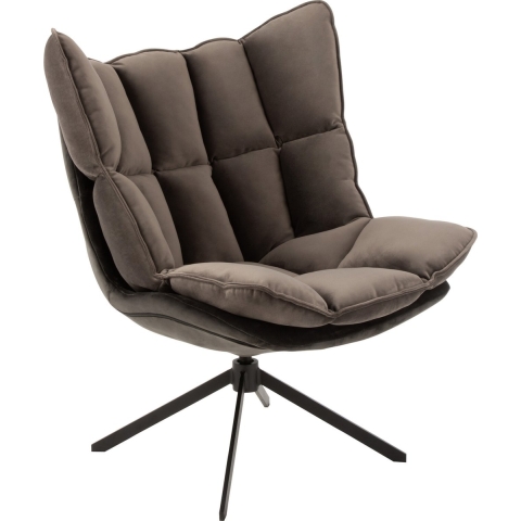 J-Line stoel Relax Kussen op frame - textiel|metaal - grijs