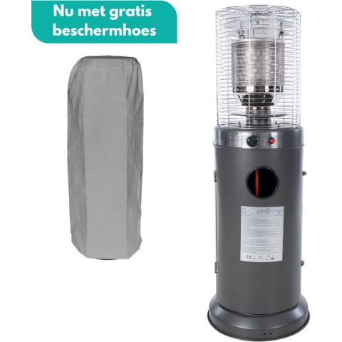 Sunred - COMBIDEAL - Heater & Hoes - Propus - Gas lijn - Grijs -