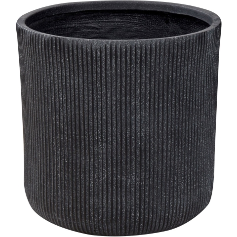 Beliani-OREOI-Bloempot-Grafietgrijs-45 x 45 x 45 cm-Kleivezel