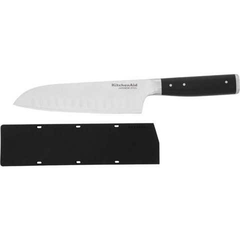 Santokumes 18cm, Hoogwaardig Japans Koolstofstaal - Incl Hoes - Kitche