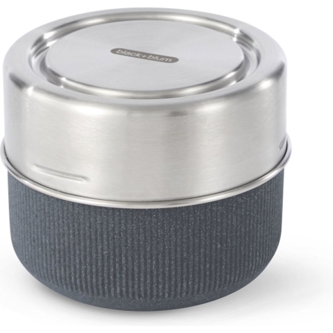 Black+Blum Glazen Lunchbox - Pot - 600ml - Grijs