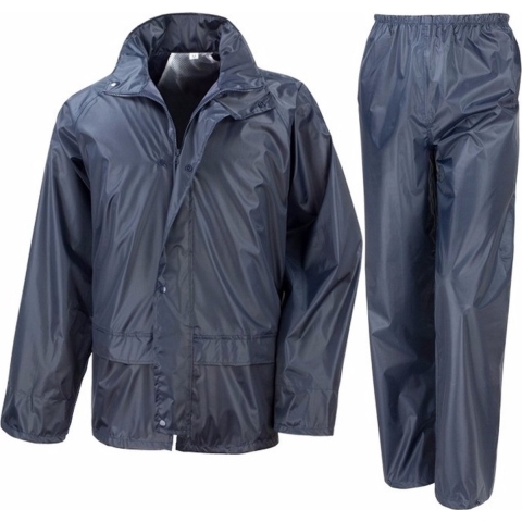 Grote maten navy All Weather regenpak voor volwassenen 3XL (48/58) -
