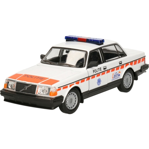Modelauto/speelgoedauto Volvo 240GL politie 1986 schaal 1:24/20 x 7 x 6 cm -