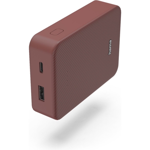 Hama Power Pack Colour 10 10000mAh 2 Uitgangen: USB-C USB-A Rood
