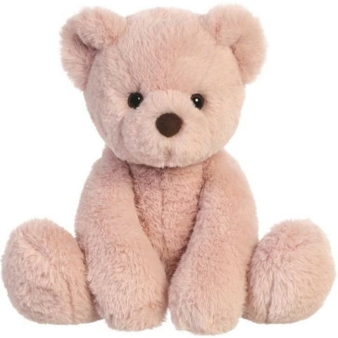 Aurora Pluche teddybeer - Eco Nation - roze - 28 cm - bosdieren thema -