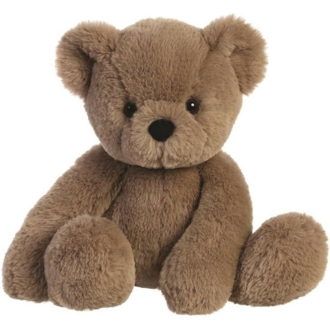 Aurora Pluche teddybeer - Eco Nation - bruin - 28 cm - bosdieren thema -