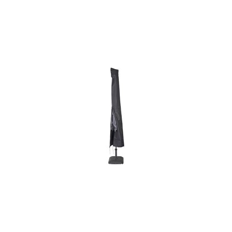 Afdekhoes / beschermhoes zwart voor parasols met een diameter van 4 m inclusief stok -