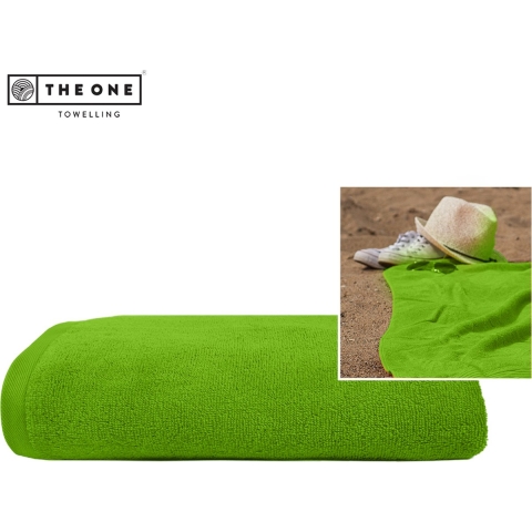 The One Towelling TH1010 Super Size Towel - Lime Green - 100 x 210 cm