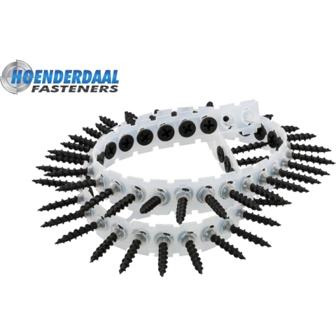 Hoenderdaal Gipsplaatschroef Gefosfateerd Grof Op Band PH2 3.9X45 | 1000 stuks - 0614.09.21801