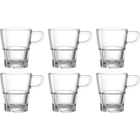 Leonardo Koffieglazen Senso - Stapelbaar - 250 ml - 6 stuks
