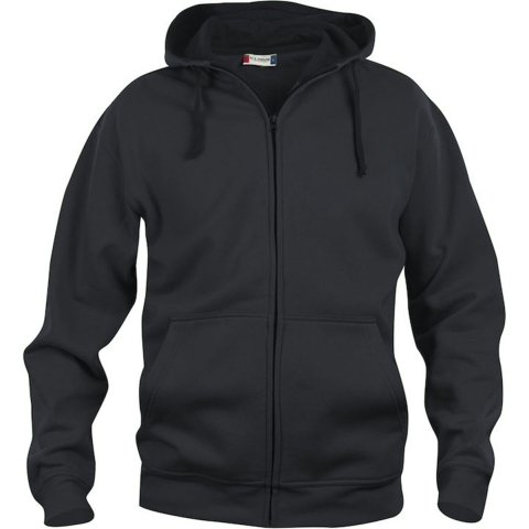 Clique 021034 Basic Hoody Full zip - Zwart - 3XL