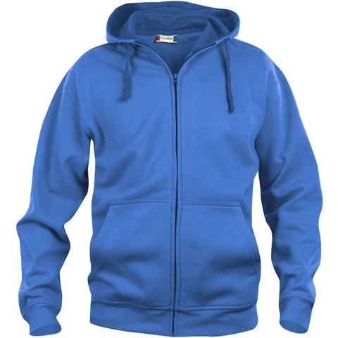 Clique 021034 Basic Hoody Full zip - Kobalt - 4XL