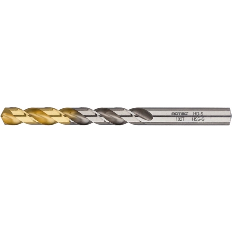 Rotec HSS-G spiraalboor, DIN 338, type HD-S, TiN-top, ø8,7 - 5 stuk(s) - 102.0870T