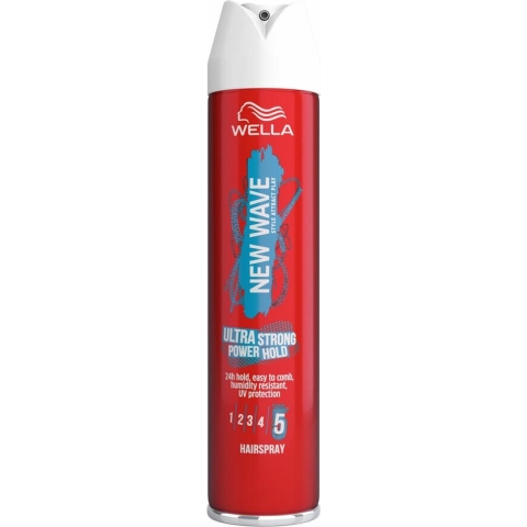 6x Wella New Wave Ultra Strong Power Hold Haarspray 250 ml