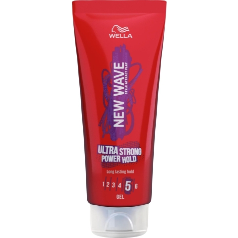 6x Wella New Wave Ultra Strong Power Hold Haargel 200 ml