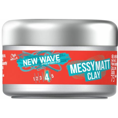 6x Wella New Wave Ultra Effect Go Matt Clay 75 ml