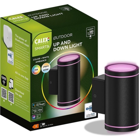 Calex Slimme Up & Down Wandlamp - Rgb En Cct 4w