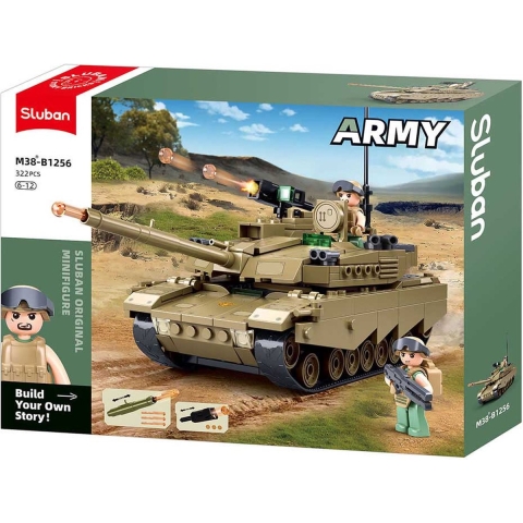 Sluban Army bouwstenen set - Tank OEF-M1XS (M38-B1552)