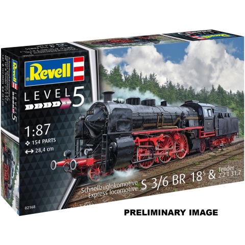 Revell 1/87 Model Set Express Loco S3/6 BR 18(5) (62168)