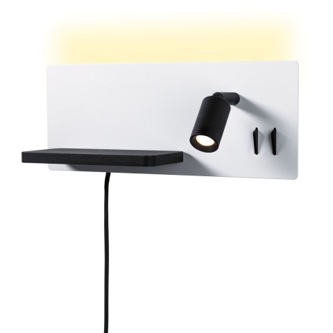 Paulmann Serrra 71103 Wandlamp 5.5 W LED Wit (mat), Zwart (mat)