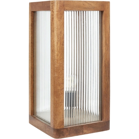 Beliani - KOLIDAM - Tafellamp - Lichte houtkleur - Mangohout