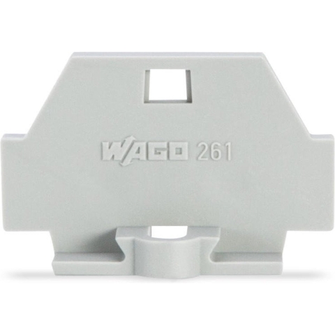 WAGO 261-361 Afsluitplaat Grijs 300 stuk(s)