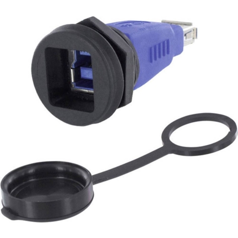 encitech 1310-1030-02 1310-1030-02 USB 3.0-bus B Adapter, inbouw M22 1 stuk(s)