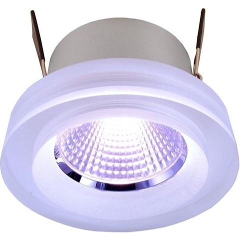 Deko Light 565197 COB 68 Acryl, 8 W, RGB, Silber LED-inbouwlamp LED LED vast ingebouwd 8.0 W Zilver