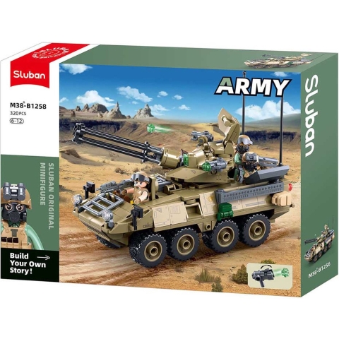 Sluban Army bouwstenen set - OEF Stryker ADS (M38-B1258)