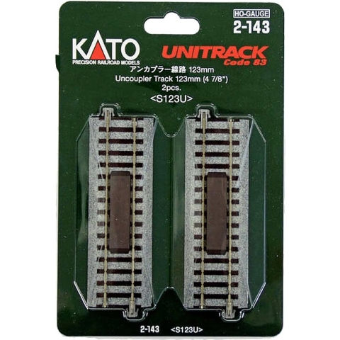 H0 Kato Unitrack 2-143 Ontkoppelrails 123 mm 2 stuk(s)