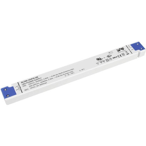 Self Electronics SLT60-48VFG-UN LED-driver Constante spanning 30 W 0 A - 1250 mA 48 V/DC Niet dimbaar, Montage op ontvlambare oppervlakken, Geschikt voor