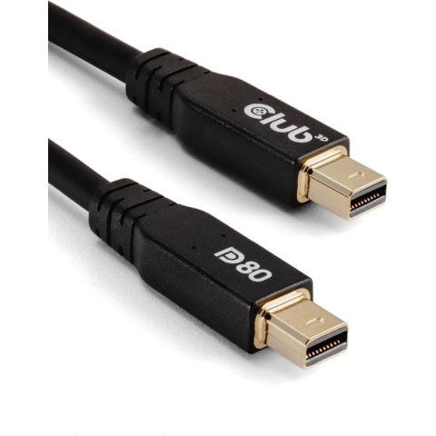 club3D CAC-1165 DisplayPort-kabel Aansluitkabel 1 m Zwart