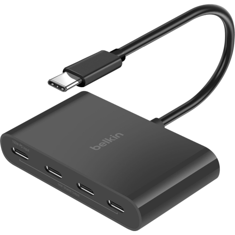 Belkin AVC018btBK USB-C (USB 3.2 Gen 2) multiport hub 4 poorten Zwart