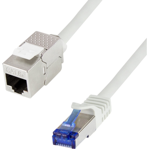 LogiLink CC5152S RJ45 Netwerkkabel, patchkabel CAT 6A S/FTP 25 m Grijs Snagless 1 stuk(s)
