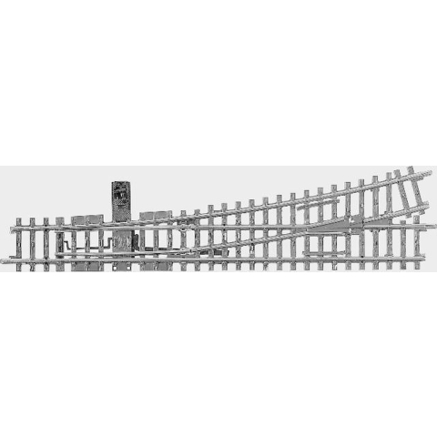 H0 Märklin K-rails (zonder ballastbed) 22715 Wissel, Links 225 mm 1 stuk(s)