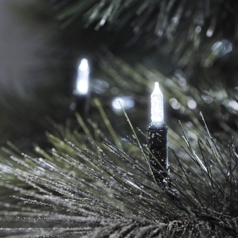 Konstsmide 6060-200 Mini-lichtketting Buiten werkt op het lichtnet Aantal lampen 120 LED Koudwit Verlichte lengte: 17.85 m
