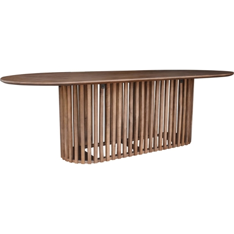 Giga Meubel - Eettafel Donkerbruin Mangohout - 250x110x76cm - Ferran