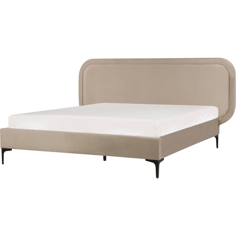Beliani - SUZETTE - Tweepersoonsbed - Beige - 140 x 200 cm - Polyester