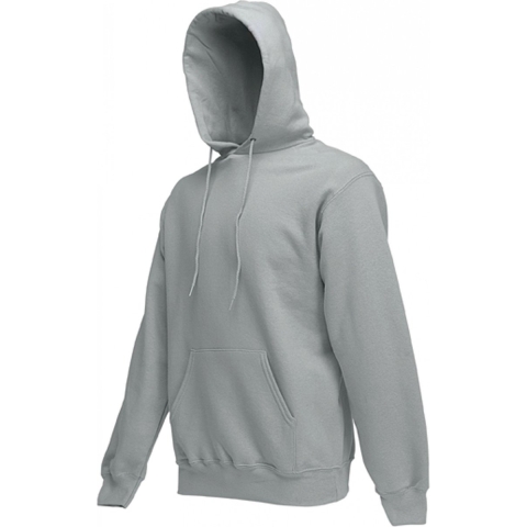 Fruit of the Loom capuchon hoody sweater - Grote maten - grijs - voor volwassenen 4XL (EU 60) -