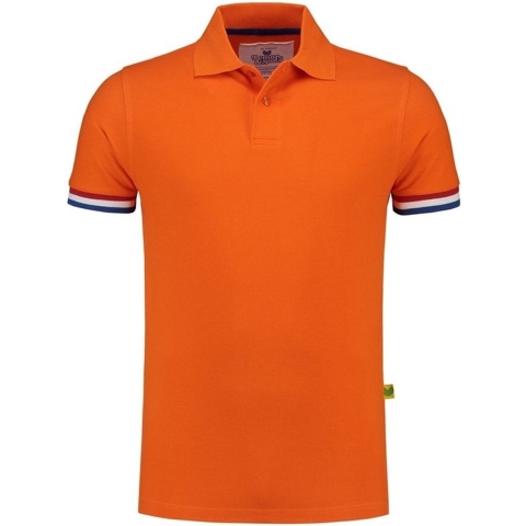 Grote maten oranje polo shirt Holland voor heren 4XL (60) -