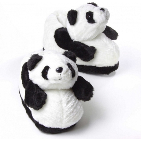 Volwassenen dieren sloffen / pantoffels panda M (37-38,5) -